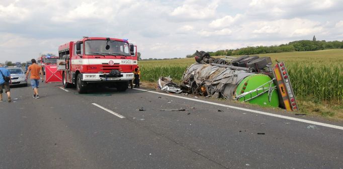 Nehoda na Kutnohorsku 2. 8. 2019.