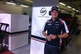 Tým Williams přiletěl navštívit také Rubens Barrichello který formuli 1 vyměnil za IndyCar.