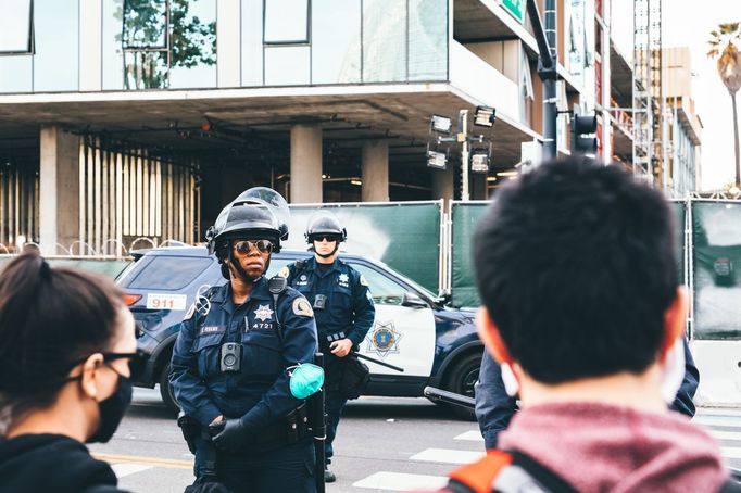 Policie v San José, Kalifornie, USA. Ilustrační foto.