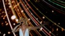 Singer Gagarina representing Russia performs the song &quot;A Million Voices&quot; during the first semifinal of the upcoming 60th annual Eurovision Song Contest In Vienn