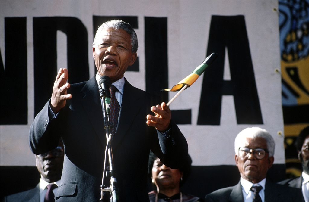 Nepoužívat v článcích! / Fotogalerie: Nelson Mandela / Projev / 1990