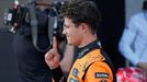 Lando Norris z McLarenu slaví triumf  v kvalifikaci na VC Rakouska F1 2025