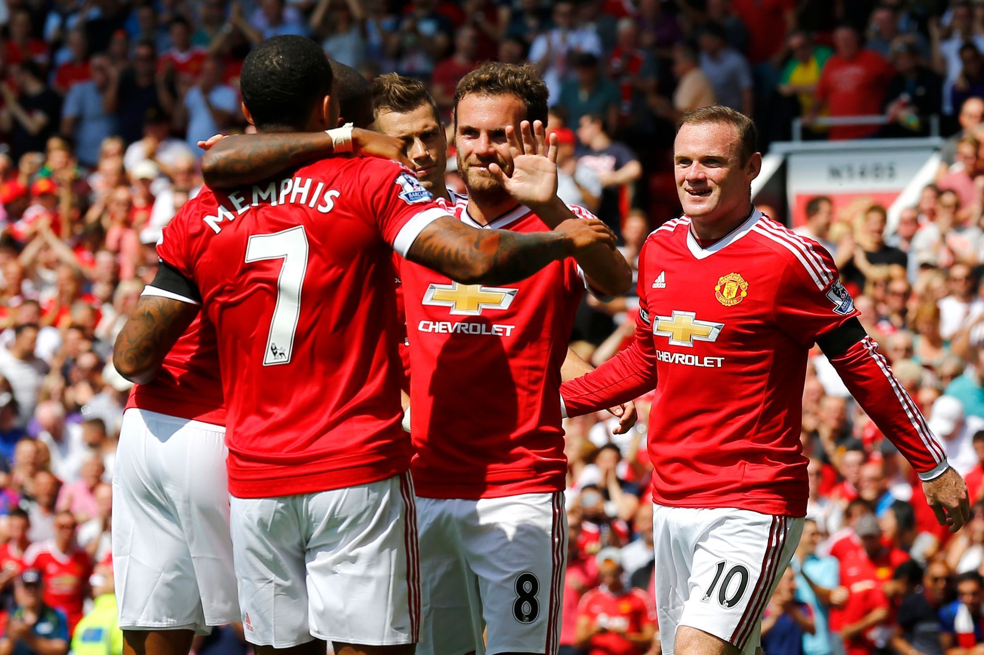 PL, Manchester United-Tottenham: Wayne Rooney, Juan Mata a Memphis Depay