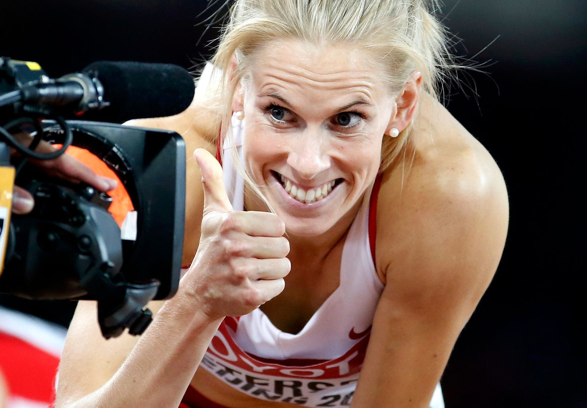MS v atletice 2015, 400 m př. Ž:: Slott Petersenová