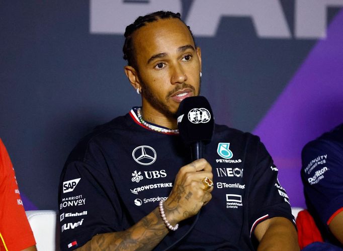 F1, VC Bahrajnu 2024: Lewis Hamilton, Mercedes.