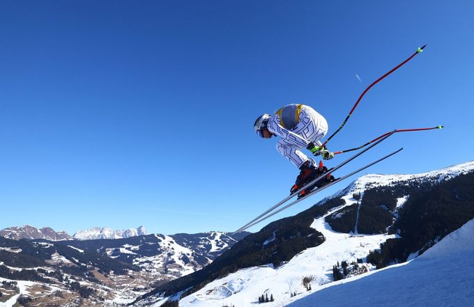 Ester Ledecká ve sjezdu žen na MS v Saalbachu 2025