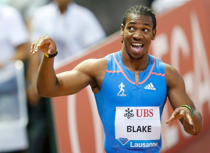 Yohan Blake slaví v Lausanne senzační čas 9,69s