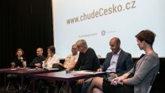 Foto / Economia / Debata k projektu Chudé Česko, Jak se žije chudým lidem v Česku? / Kasárny Karlín / Praha / 25. 9. 2018