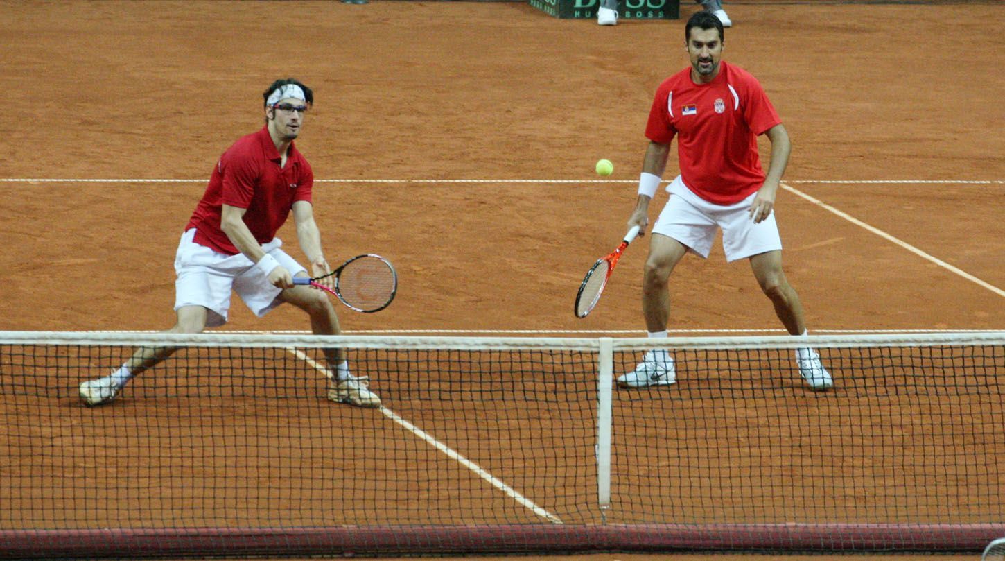 Davis Cup: Česko - Srbsko (Zimonjič, Bozoljac)