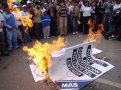 Tito demonstranti v La Pazu naopak plánují říci ne