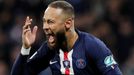 Soccer Football - Coupe de France - Semi Final - Olympique Lyonnais v Paris St Germain - Groupama Stadium, Lyon, France - March 4, 2020  Paris St Germain's Neymar celebra