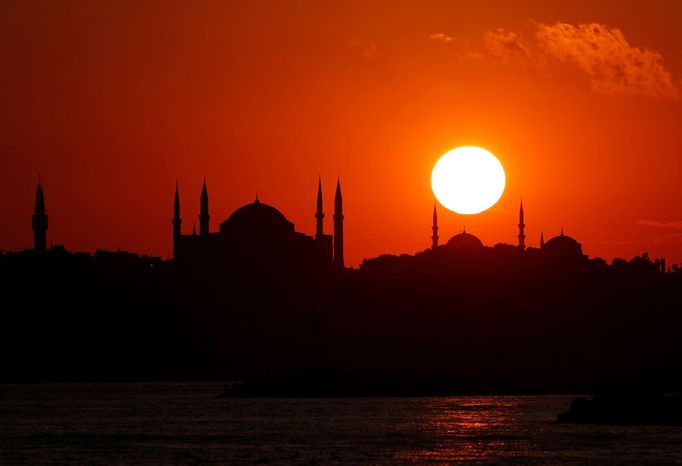 Hagia Sofia alias chrám Boží Moudrosti v Istanbulu.