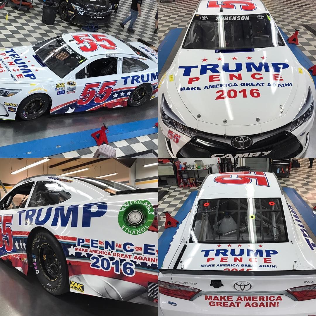 NASCAR 2016: reklama Donalda Trumpa