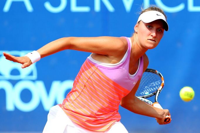 Markéta Vondroušová na turnaji v Praze na Štvanici 2015