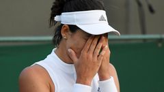 Garbině Muguruzaová na Wimbledonu 2018