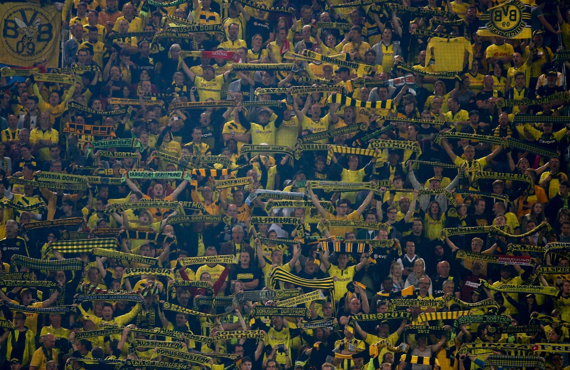LM, Dortmund-Arsenal: fanoušci Dortmundu