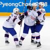 Norové slaví vítězný gól v osmifinále ZOH 2018 proti Slovinsku