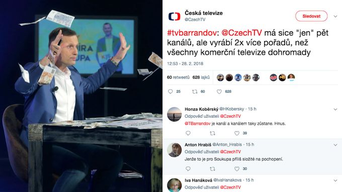 Sledujte, jak Česká televize on-line vyvracela nepravdy, které padly v pořadu Kauzy Jaromíra Soukupa