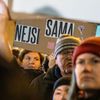 Demonstrace za spravedlnost pro oběti sexuálního násilí, znásilnění