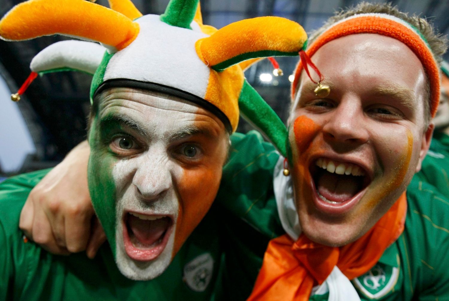 Fanoušci Irska před utkáním s Chorvatskem v Poznani během Eura 2012