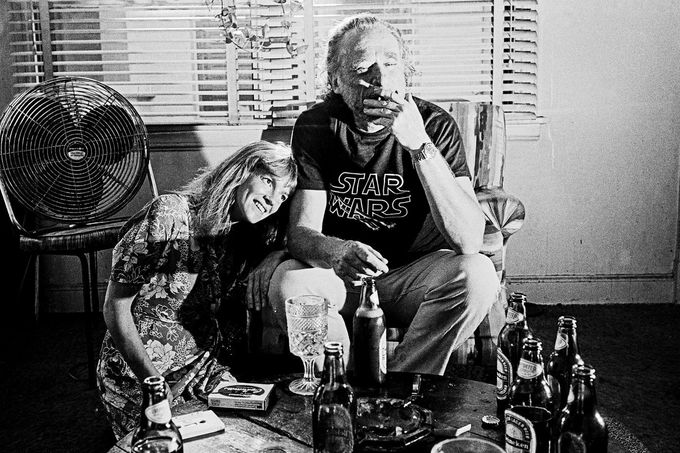 Americký básník Charles Bukowski na snímku z cca 80. let - 90 let.