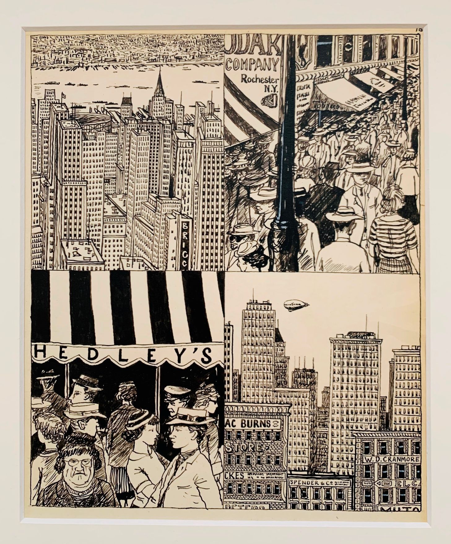 Kamil Lhoták: Mrakodrapy v New Yorku, 1951