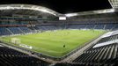 Stadion v Haifě před zápasem Ligy národů Izrael - Česko