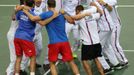 Tenis, DC, Česko - Argentina: čtyřhra - česká radost