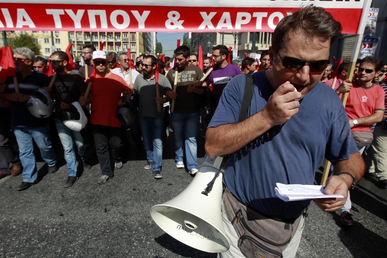 řecko - stávka - komunisté