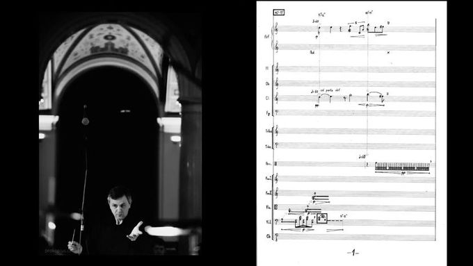 Štochlova skladba Jin - nostalgie a naděje. Hrají Martin Opršál na vibrafon a Brno Contemporary Orchestra dirigovaný Pavlem Šnajdrem.