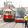 Průvod tramvají, 130 let výročí, Praha, tramvaj, MHD, DPP, šotouš