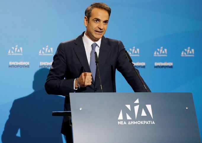 Vítěz řeckých voleb Kyriakos Mitsotakis z konzervativní Nové demokracie.