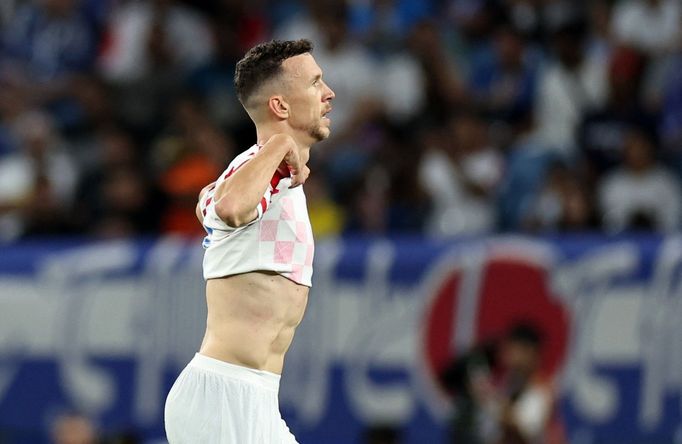 Ivan Perišič slaví gól v osmifinále MS 2022 Japonsko - Chorvatsko