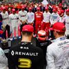 Pietní vzpomínka na Nikiho Laudu před Velkou cenu Monaka formule 1.