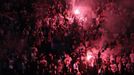 Fanoušci Slavie v derby Sparta - Slavia v 10. kole první ligy