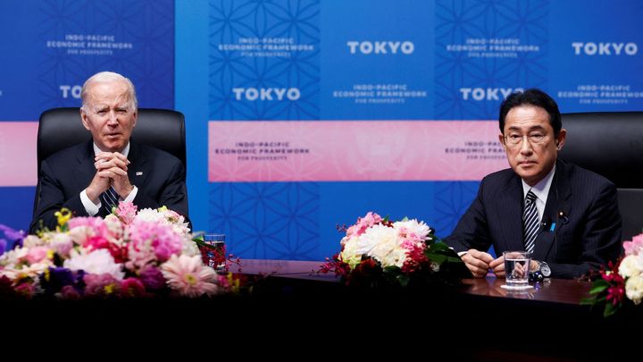 USA by se v případě útoku mohly vojensky podílet na obraně Tchaj-wanu, varoval Biden; Zdroj foto: Reuters