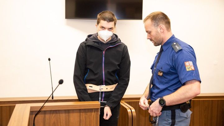 Za vraždu učitele mačetou potrestal soud mladíka 12 lety vězení a povinným léčením; Zdroj foto: Profimedia.cz