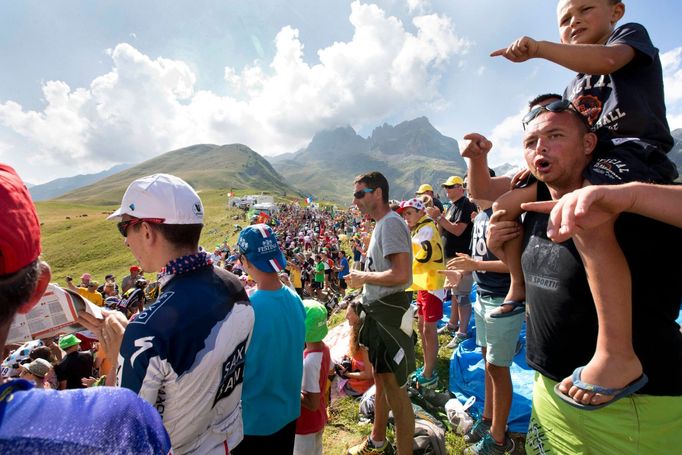 Tour de France: fanoušci na Col du Glandon