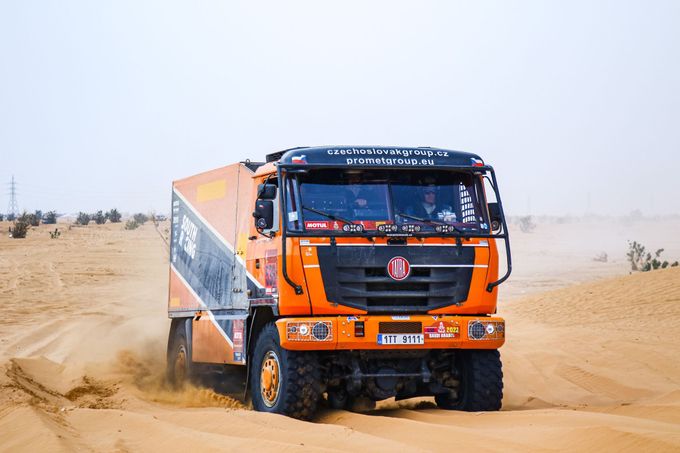 Tomáš Tomeček v Tatře 815-2T0R45 na trati Rallye Dakar 2021