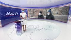 rouška moderátor Česká televize koronavirus