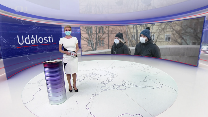 Čeští a slovenští moderátoři jako výjimka. Jinde v televizi roušky téměř nenosí