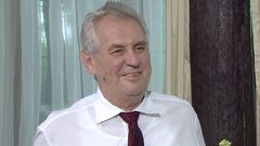 Miloš Zeman v pořadu TV Barrandov