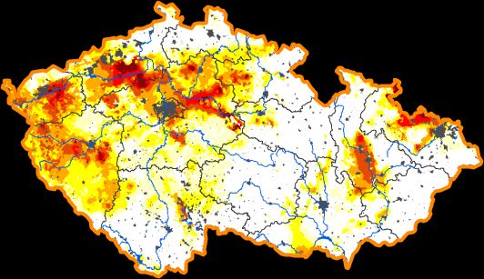 Intersucho mapa intenzity sucha 23. týden