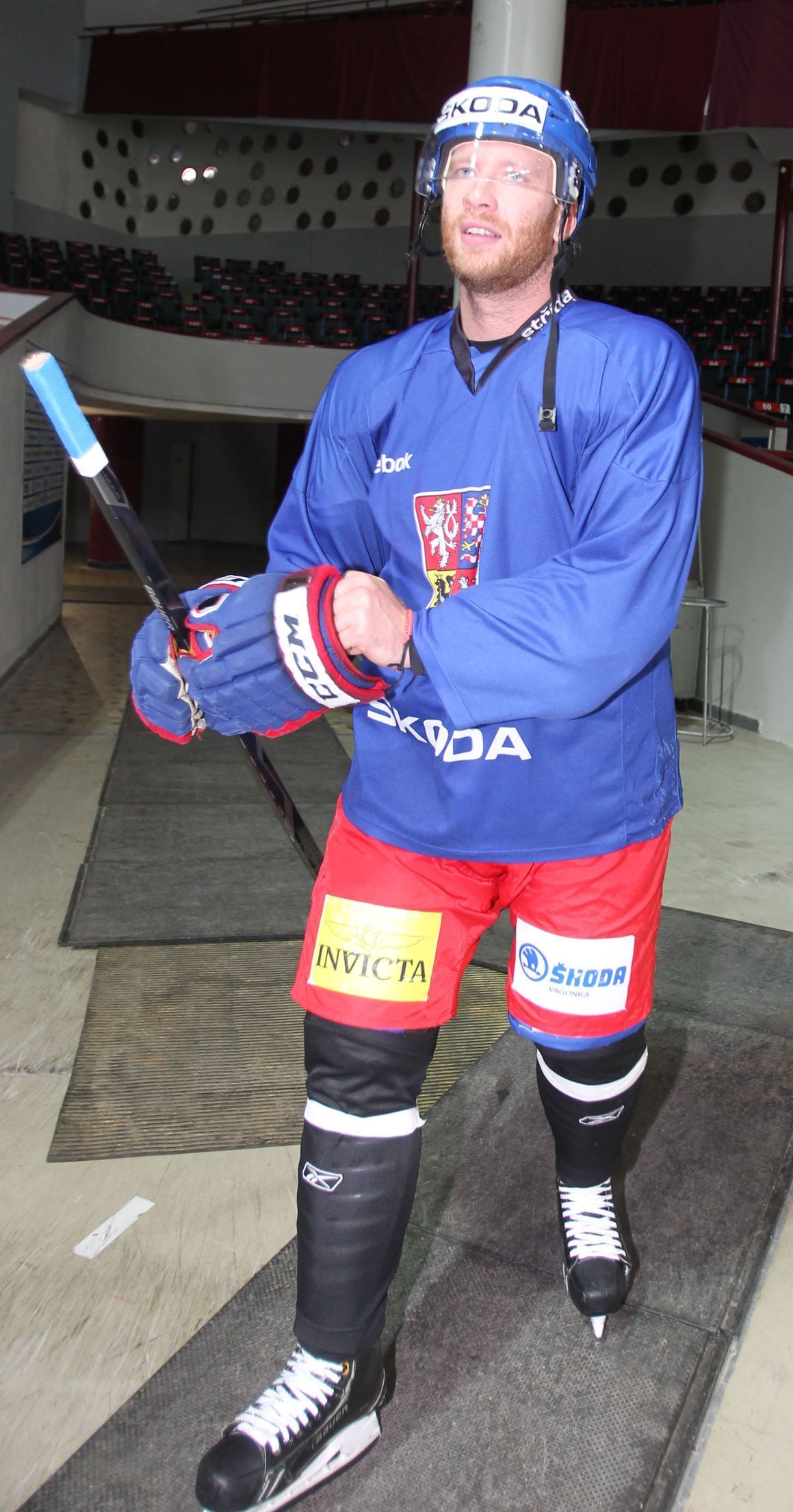 Trénink české hokejové reprezentace (Jiří Novotný)