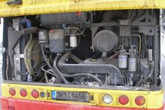 Na brněnské dálnici shořel v noci autobus