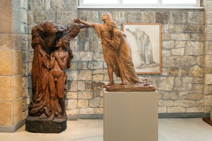 Interiér Bílkovy vily po rekonstrukci dokončené v roce 2022.