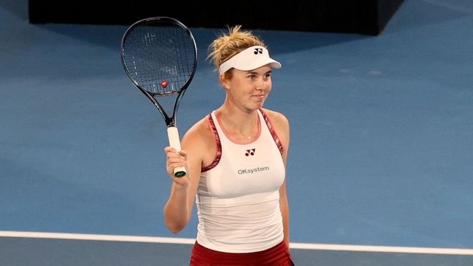 Linda Nosková po výhře v semifinále turnaje v Adelaide