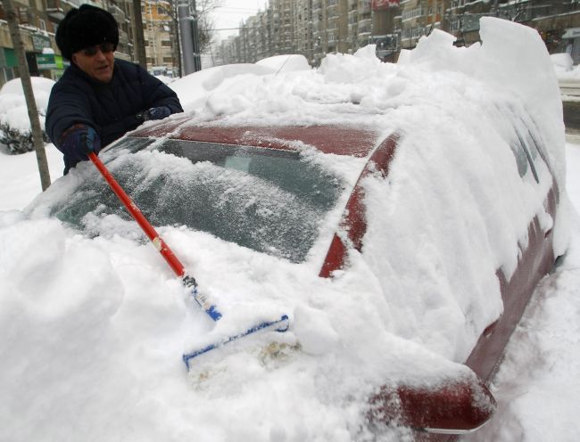 Sníh v Rumunsku