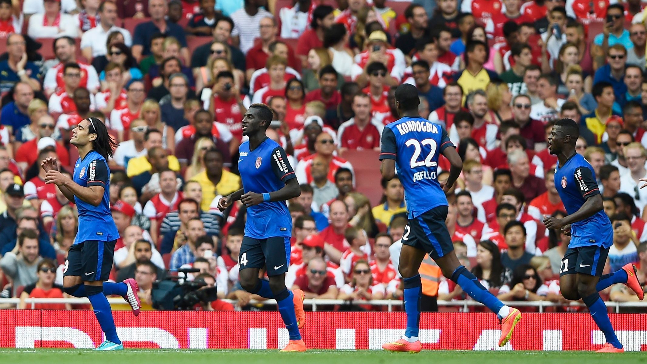 Falcao slaví gól do sítě Arsenalu