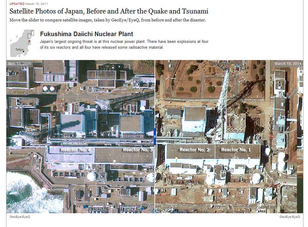 Facebook - nejsdílenější články roku 2011 - zemětřesení v Japonsku